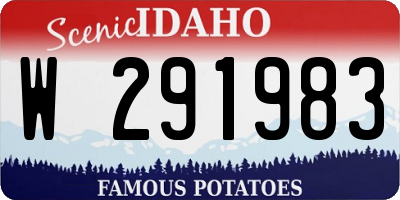ID license plate W291983