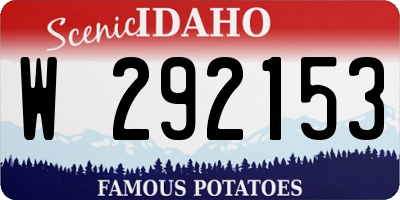 ID license plate W292153
