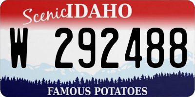 ID license plate W292488