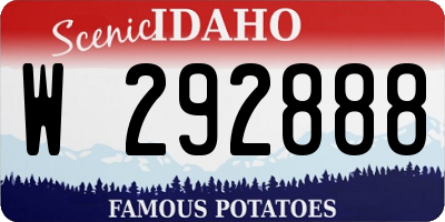 ID license plate W292888
