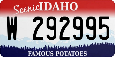 ID license plate W292995