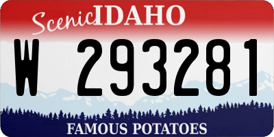 ID license plate W293281