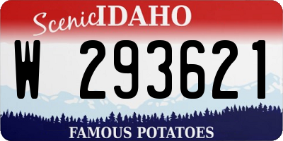 ID license plate W293621