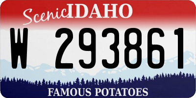 ID license plate W293861
