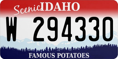 ID license plate W294330