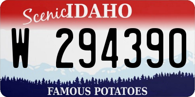 ID license plate W294390