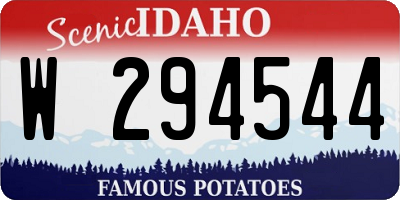 ID license plate W294544