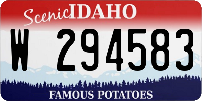 ID license plate W294583
