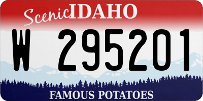 ID license plate W295201