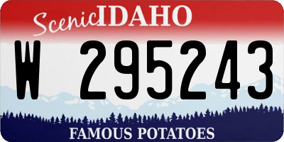 ID license plate W295243
