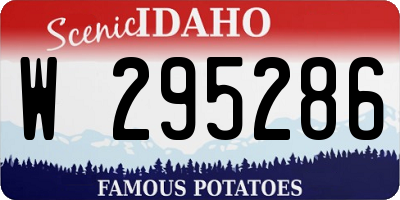 ID license plate W295286