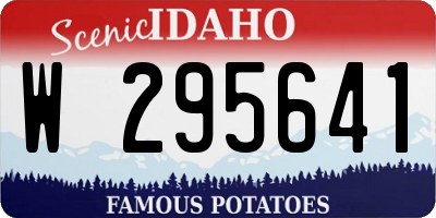 ID license plate W295641