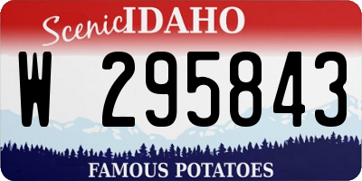 ID license plate W295843