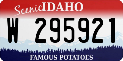 ID license plate W295921