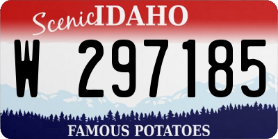 ID license plate W297185