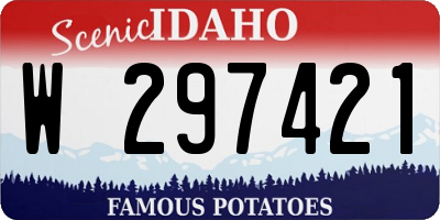 ID license plate W297421