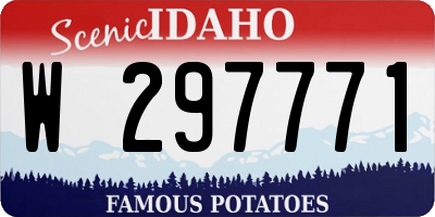 ID license plate W297771