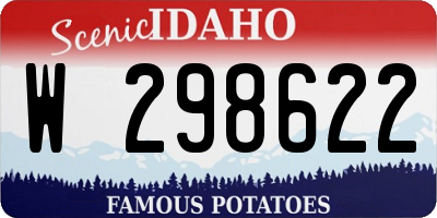 ID license plate W298622