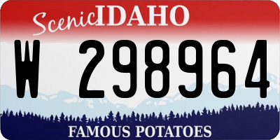 ID license plate W298964