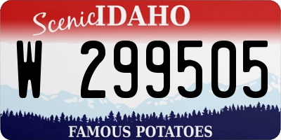 ID license plate W299505