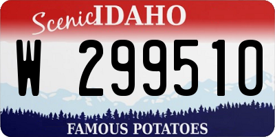 ID license plate W299510