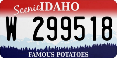 ID license plate W299518