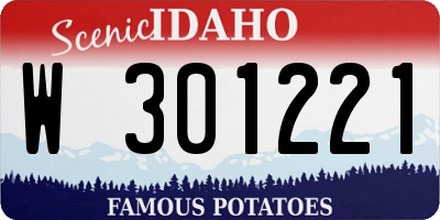 ID license plate W301221