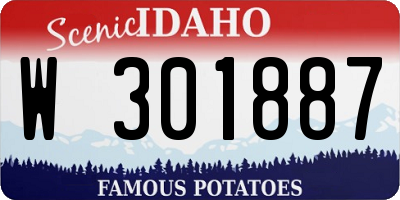 ID license plate W301887