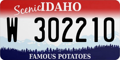 ID license plate W302210