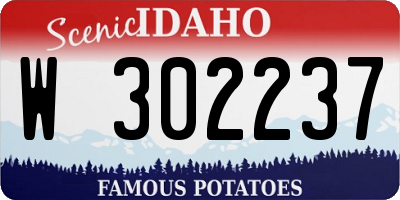 ID license plate W302237