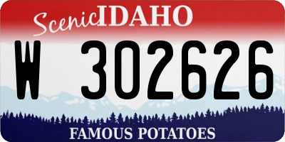 ID license plate W302626