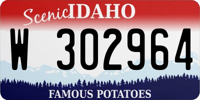 ID license plate W302964