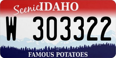 ID license plate W303322