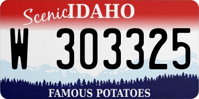ID license plate W303325