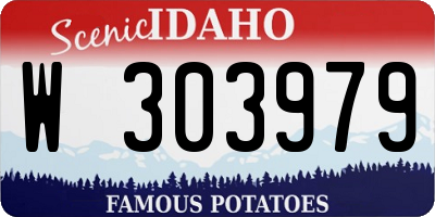 ID license plate W303979