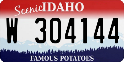 ID license plate W304144