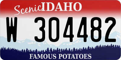 ID license plate W304482