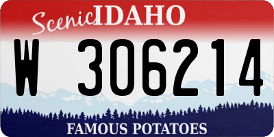 ID license plate W306214