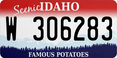 ID license plate W306283