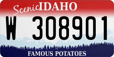 ID license plate W308901