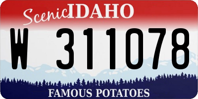 ID license plate W311078