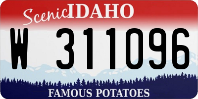 ID license plate W311096