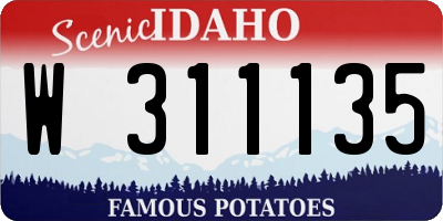 ID license plate W311135