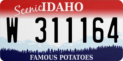 ID license plate W311164