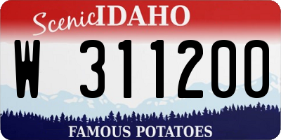 ID license plate W311200