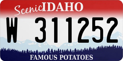 ID license plate W311252