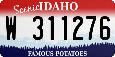 ID license plate W311276