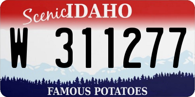 ID license plate W311277