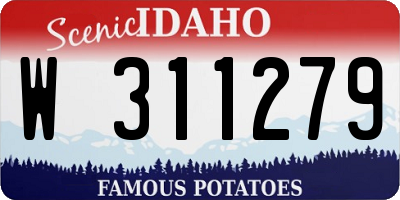 ID license plate W311279