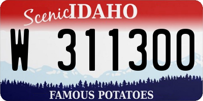 ID license plate W311300